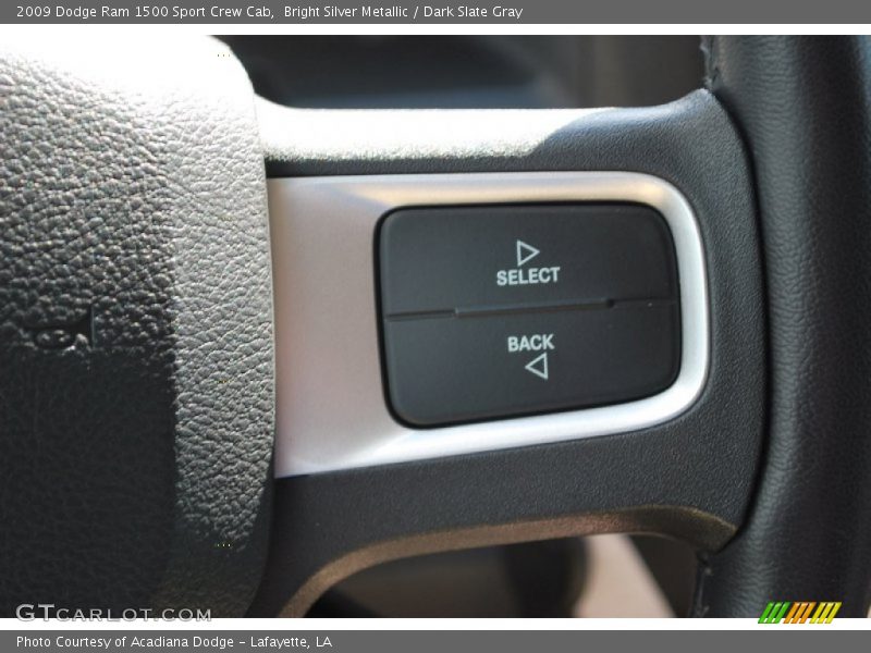 Bright Silver Metallic / Dark Slate Gray 2009 Dodge Ram 1500 Sport Crew Cab