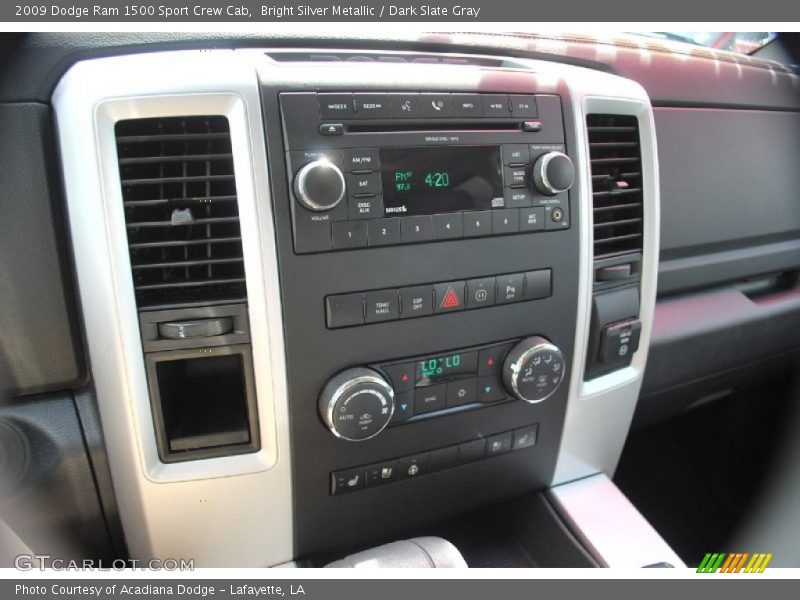 Bright Silver Metallic / Dark Slate Gray 2009 Dodge Ram 1500 Sport Crew Cab