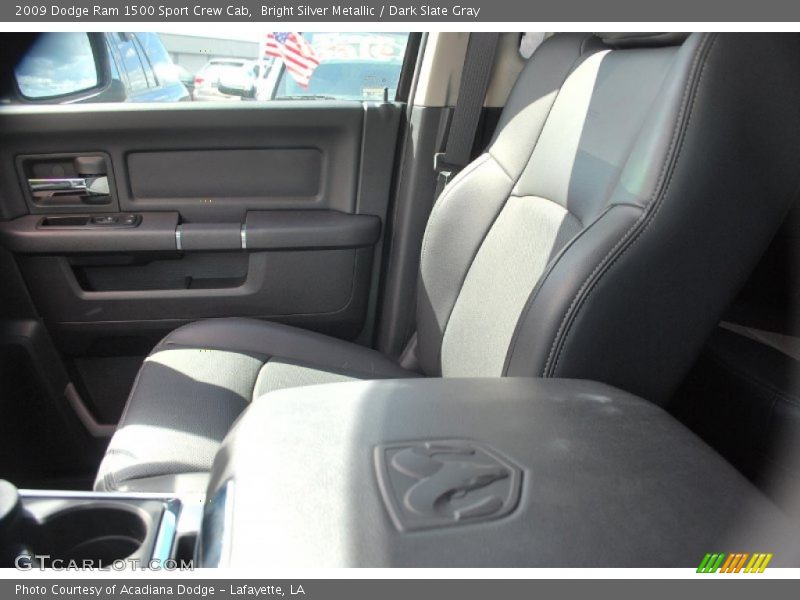 Bright Silver Metallic / Dark Slate Gray 2009 Dodge Ram 1500 Sport Crew Cab