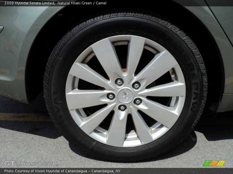 Natural Khaki Green / Camel 2009 Hyundai Sonata Limited