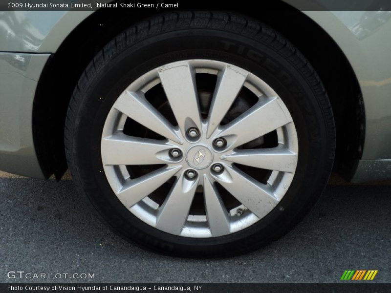 Natural Khaki Green / Camel 2009 Hyundai Sonata Limited