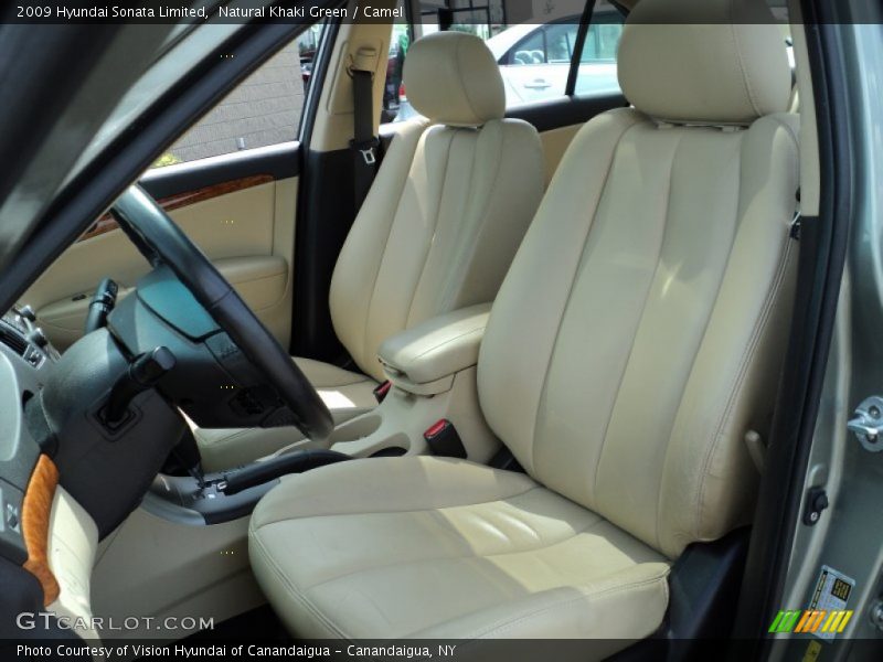 Natural Khaki Green / Camel 2009 Hyundai Sonata Limited