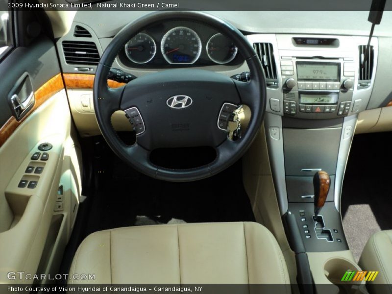 Natural Khaki Green / Camel 2009 Hyundai Sonata Limited
