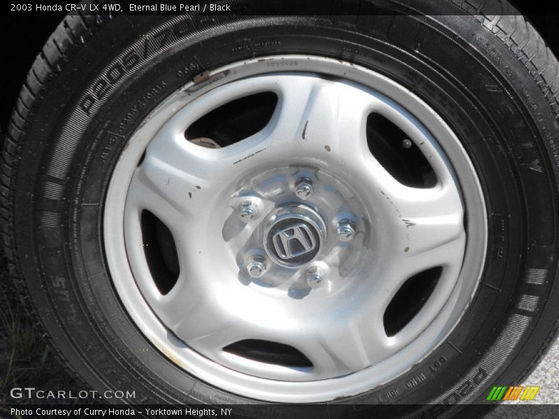Eternal Blue Pearl / Black 2003 Honda CR-V LX 4WD