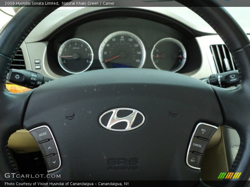 Natural Khaki Green / Camel 2009 Hyundai Sonata Limited