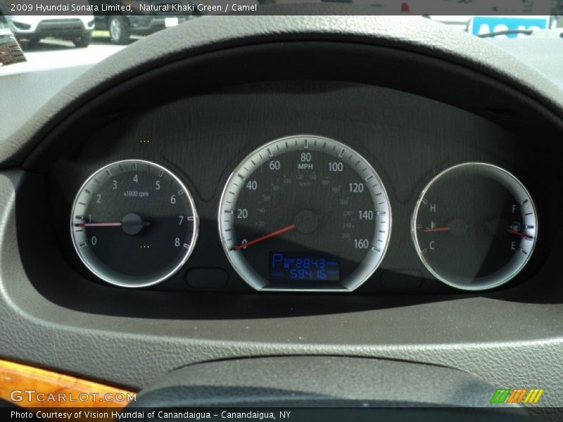 Natural Khaki Green / Camel 2009 Hyundai Sonata Limited