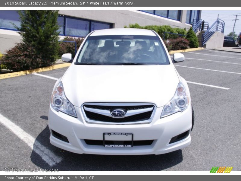 Satin White Pearl / Warm Ivory 2010 Subaru Legacy 2.5i Premium Sedan