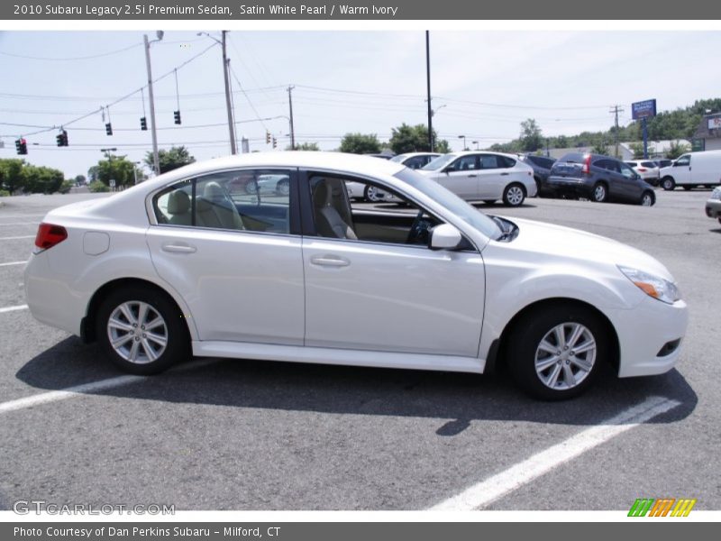 Satin White Pearl / Warm Ivory 2010 Subaru Legacy 2.5i Premium Sedan