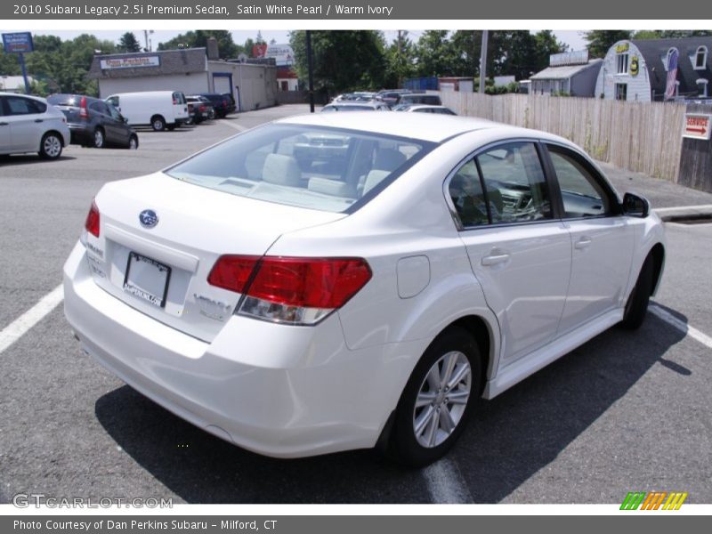 Satin White Pearl / Warm Ivory 2010 Subaru Legacy 2.5i Premium Sedan