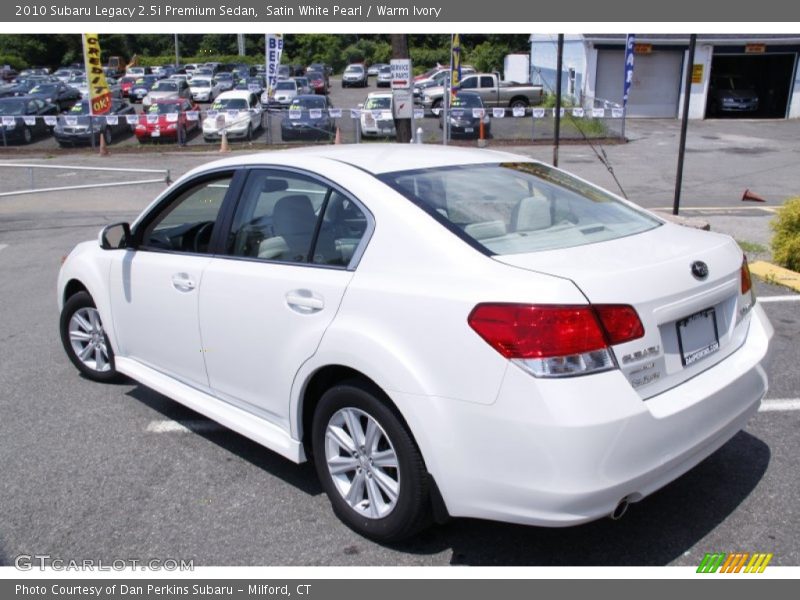 Satin White Pearl / Warm Ivory 2010 Subaru Legacy 2.5i Premium Sedan
