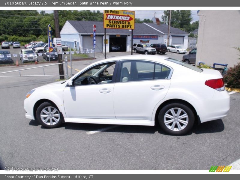 Satin White Pearl / Warm Ivory 2010 Subaru Legacy 2.5i Premium Sedan