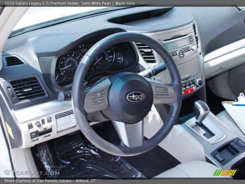  2010 Legacy 2.5i Premium Sedan Warm Ivory Interior
