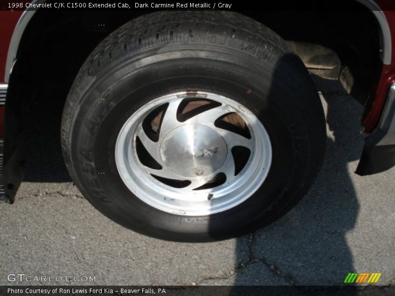 Dark Carmine Red Metallic / Gray 1998 Chevrolet C/K C1500 Extended Cab