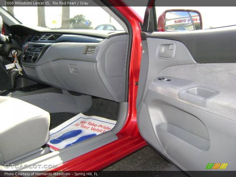 Rio Red Pearl / Gray 2006 Mitsubishi Lancer ES