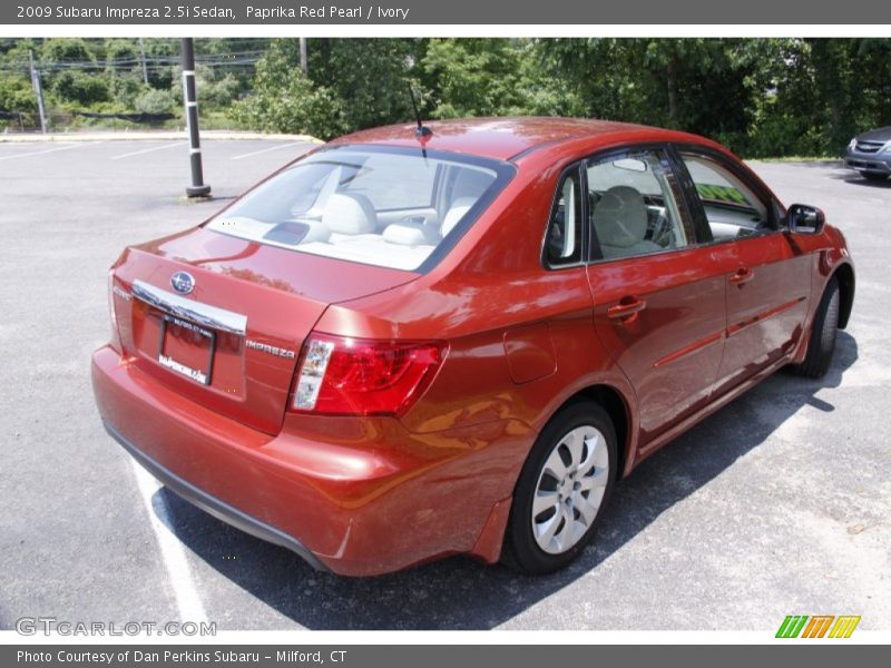 Paprika Red Pearl / Ivory 2009 Subaru Impreza 2.5i Sedan