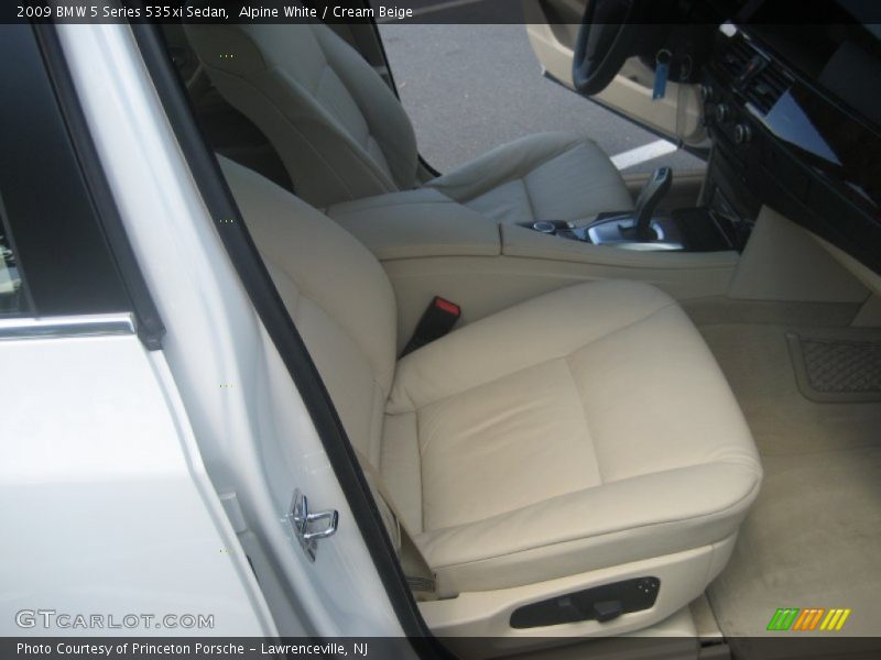 Alpine White / Cream Beige 2009 BMW 5 Series 535xi Sedan