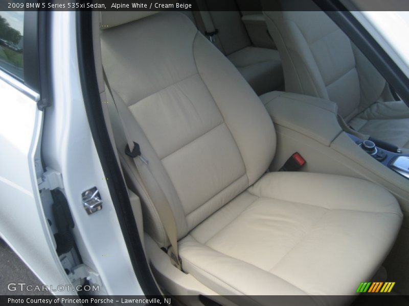 Alpine White / Cream Beige 2009 BMW 5 Series 535xi Sedan