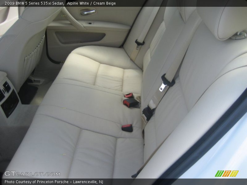 Alpine White / Cream Beige 2009 BMW 5 Series 535xi Sedan