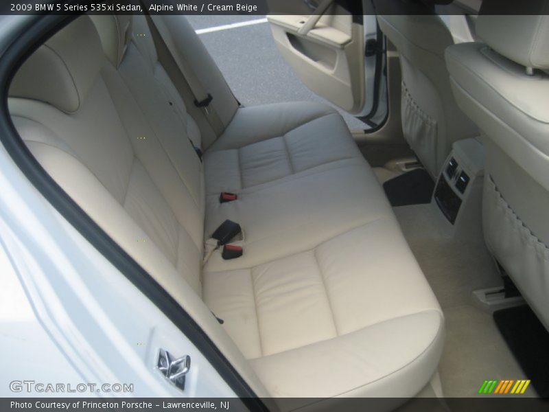 Alpine White / Cream Beige 2009 BMW 5 Series 535xi Sedan