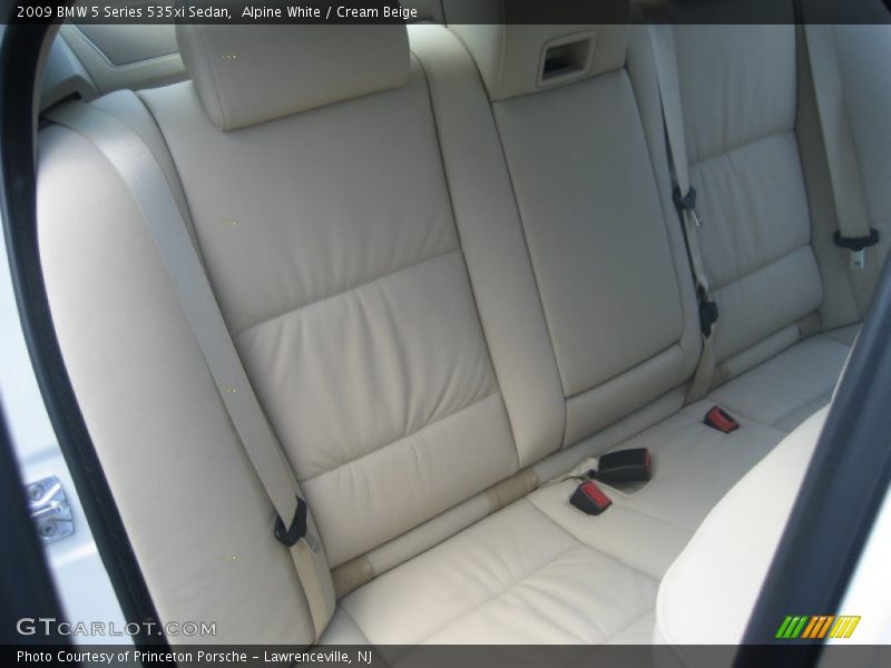 Alpine White / Cream Beige 2009 BMW 5 Series 535xi Sedan