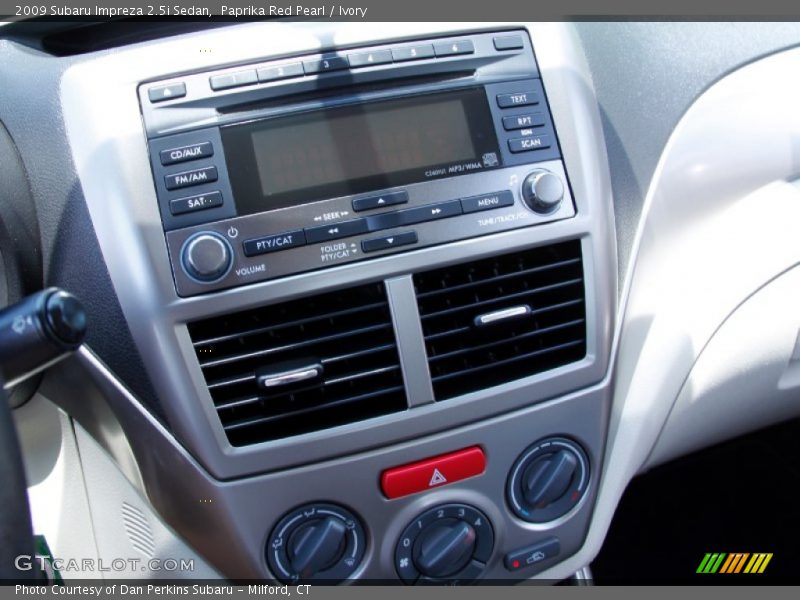 Paprika Red Pearl / Ivory 2009 Subaru Impreza 2.5i Sedan