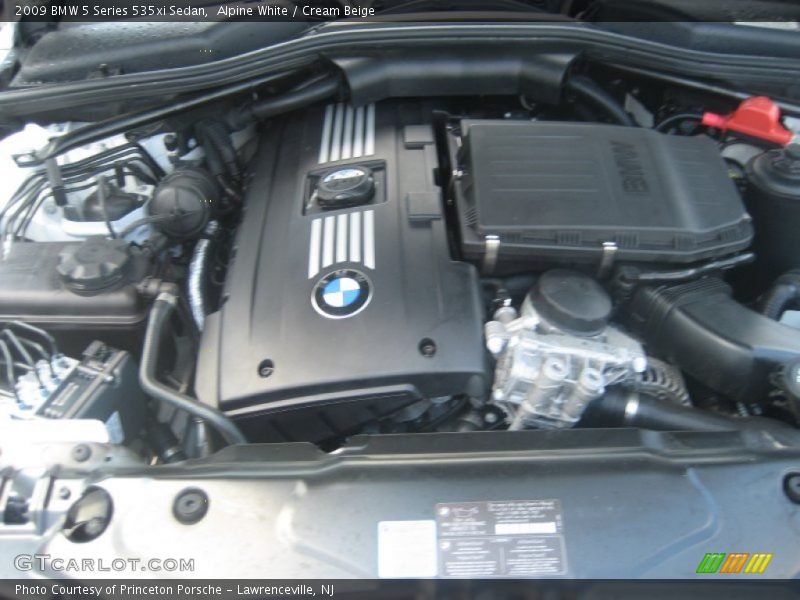 Alpine White / Cream Beige 2009 BMW 5 Series 535xi Sedan