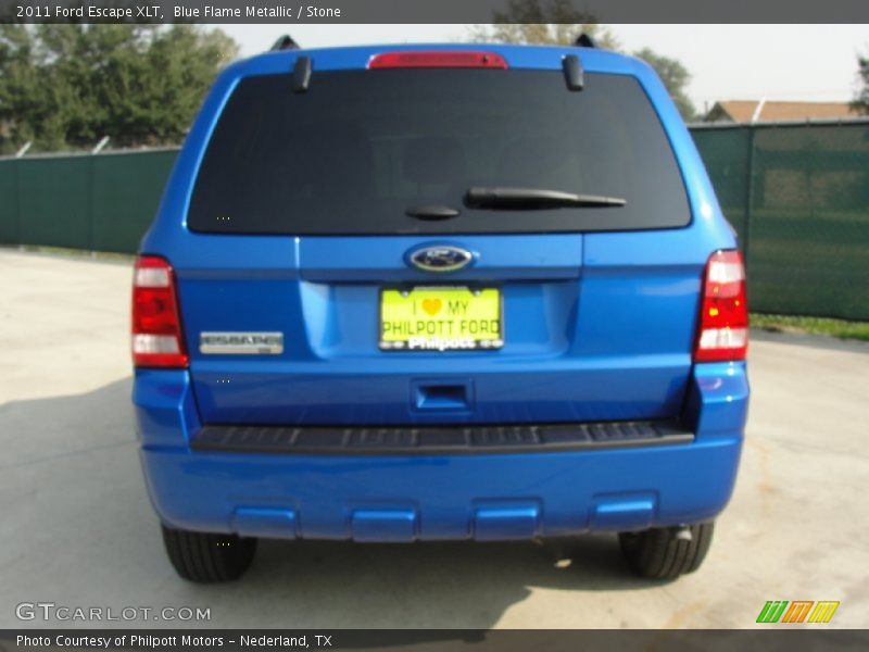 Blue Flame Metallic / Stone 2011 Ford Escape XLT