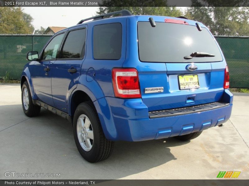 Blue Flame Metallic / Stone 2011 Ford Escape XLT