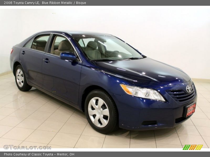 Blue Ribbon Metallic / Bisque 2008 Toyota Camry LE
