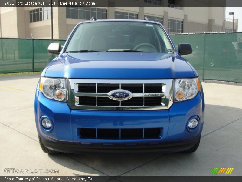 Blue Flame Metallic / Stone 2011 Ford Escape XLT