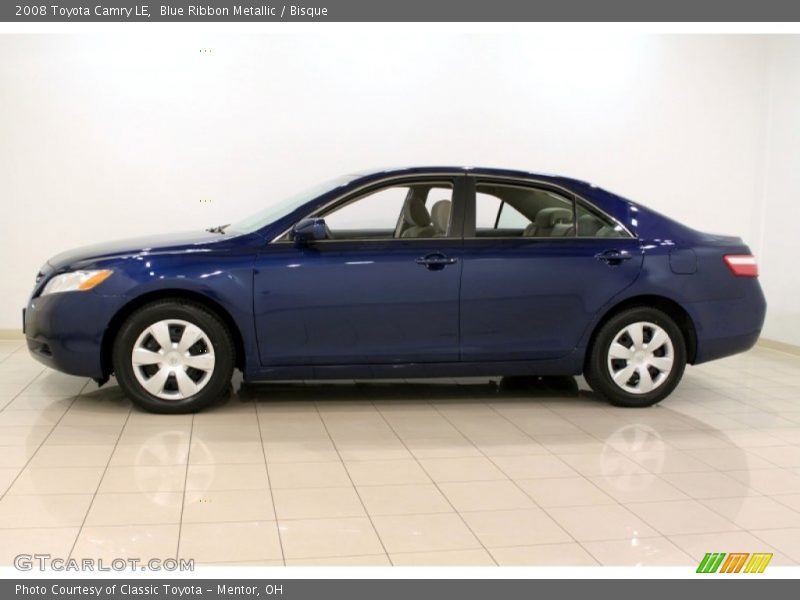 Blue Ribbon Metallic / Bisque 2008 Toyota Camry LE