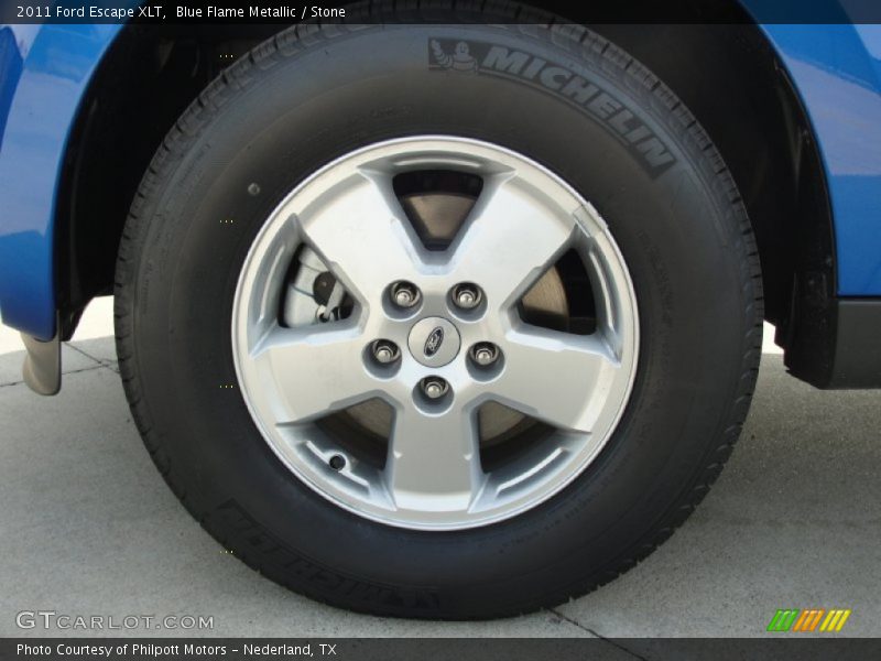 Blue Flame Metallic / Stone 2011 Ford Escape XLT