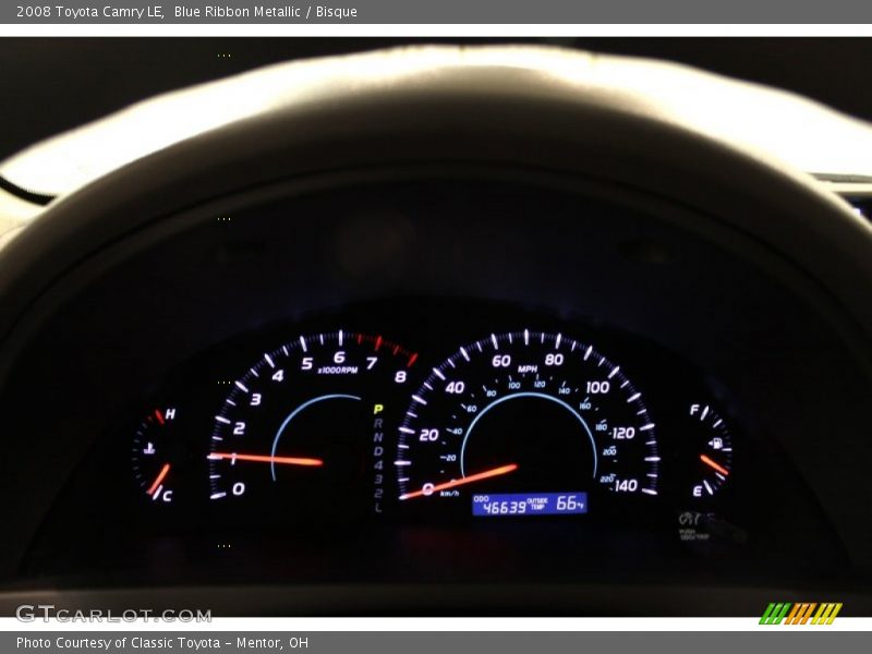 Blue Ribbon Metallic / Bisque 2008 Toyota Camry LE