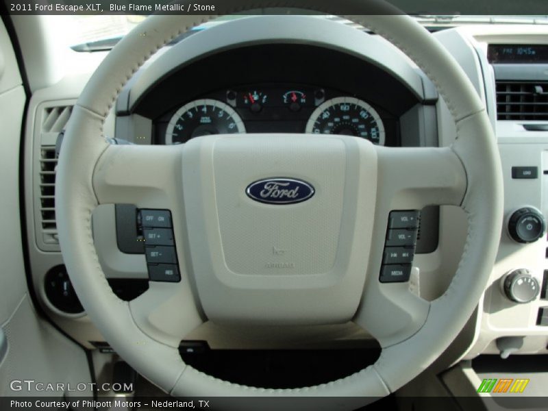 Blue Flame Metallic / Stone 2011 Ford Escape XLT