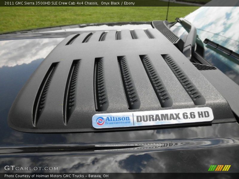 Onyx Black / Ebony 2011 GMC Sierra 3500HD SLE Crew Cab 4x4 Chassis