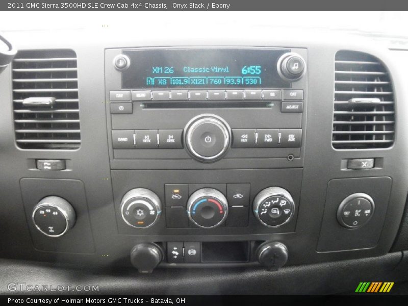 Onyx Black / Ebony 2011 GMC Sierra 3500HD SLE Crew Cab 4x4 Chassis
