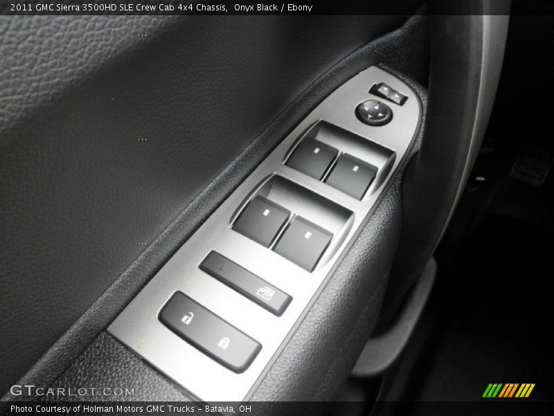 Onyx Black / Ebony 2011 GMC Sierra 3500HD SLE Crew Cab 4x4 Chassis