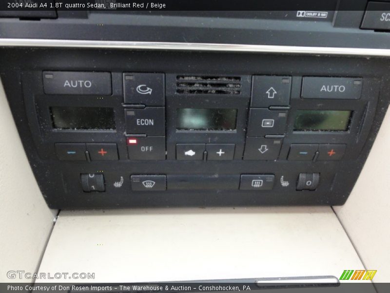 Brilliant Red / Beige 2004 Audi A4 1.8T quattro Sedan