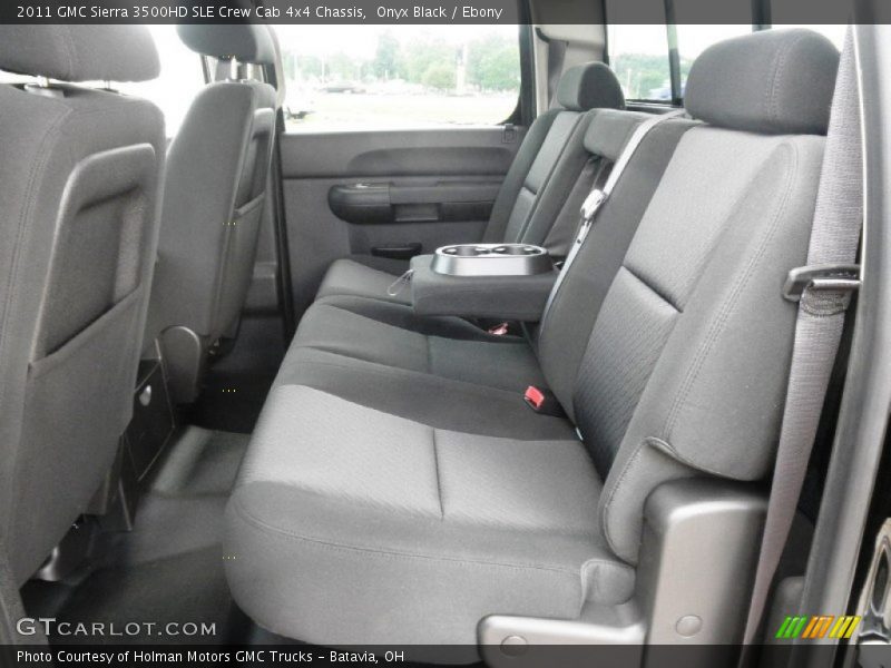Onyx Black / Ebony 2011 GMC Sierra 3500HD SLE Crew Cab 4x4 Chassis