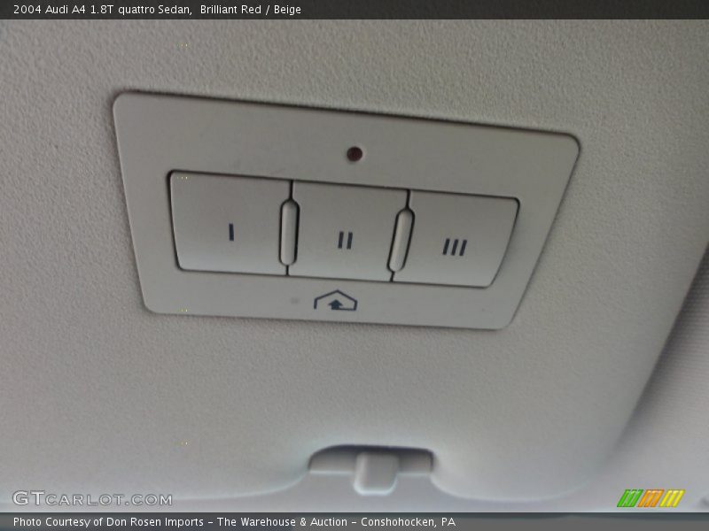 Brilliant Red / Beige 2004 Audi A4 1.8T quattro Sedan