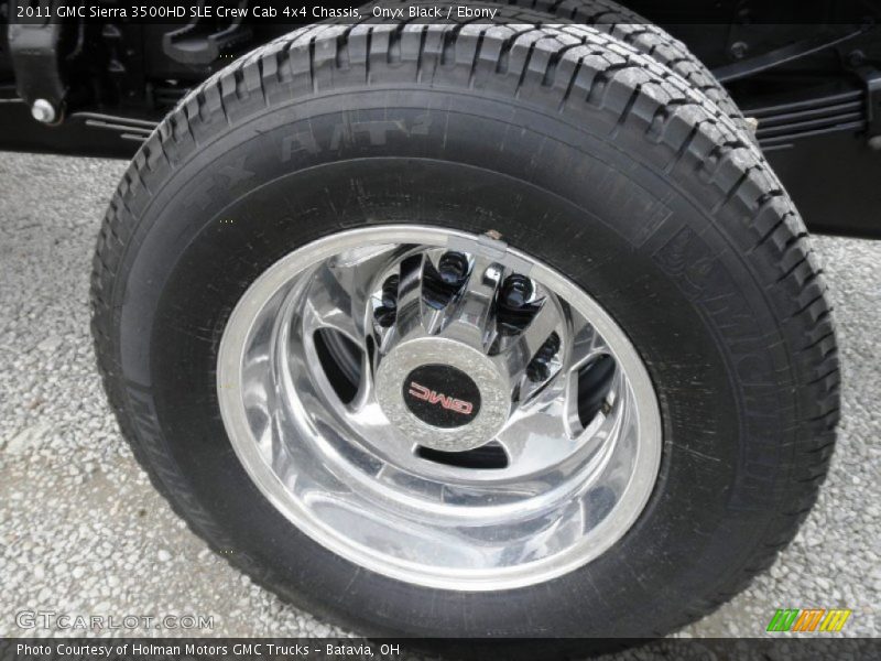Onyx Black / Ebony 2011 GMC Sierra 3500HD SLE Crew Cab 4x4 Chassis