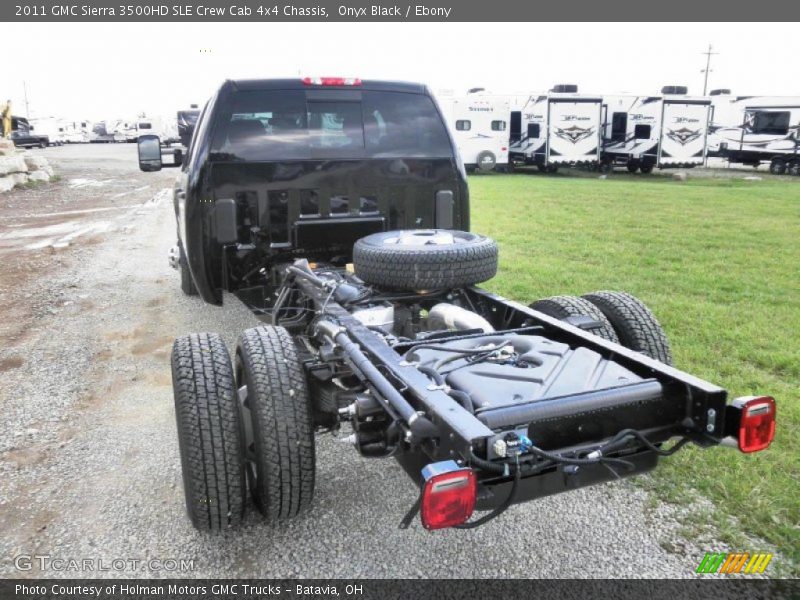 Onyx Black / Ebony 2011 GMC Sierra 3500HD SLE Crew Cab 4x4 Chassis