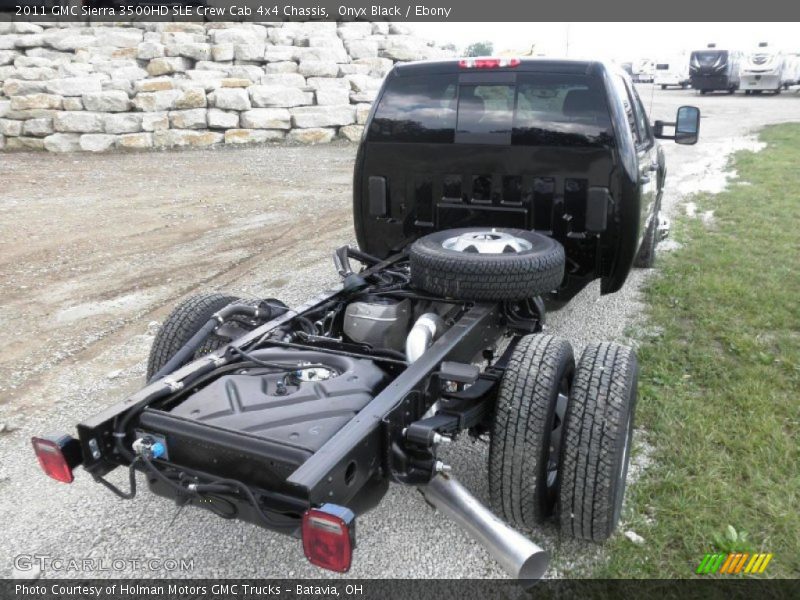Onyx Black / Ebony 2011 GMC Sierra 3500HD SLE Crew Cab 4x4 Chassis