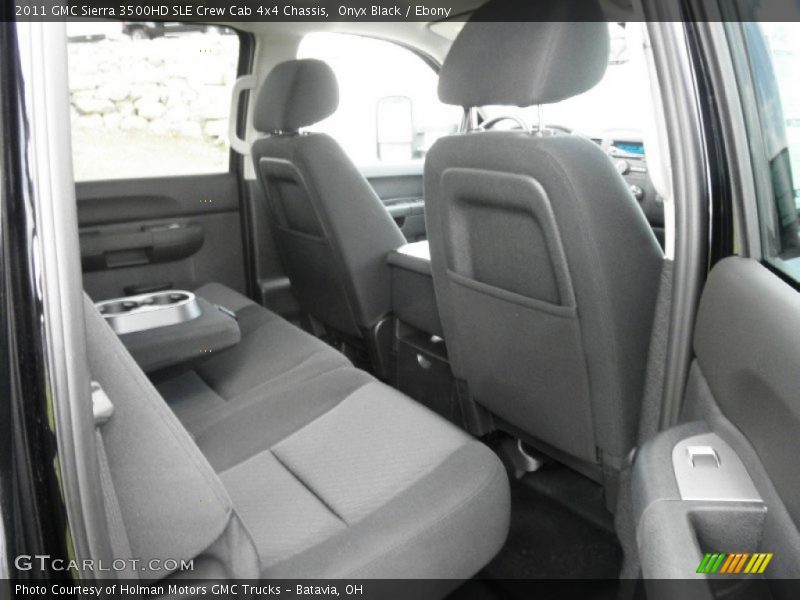 Onyx Black / Ebony 2011 GMC Sierra 3500HD SLE Crew Cab 4x4 Chassis