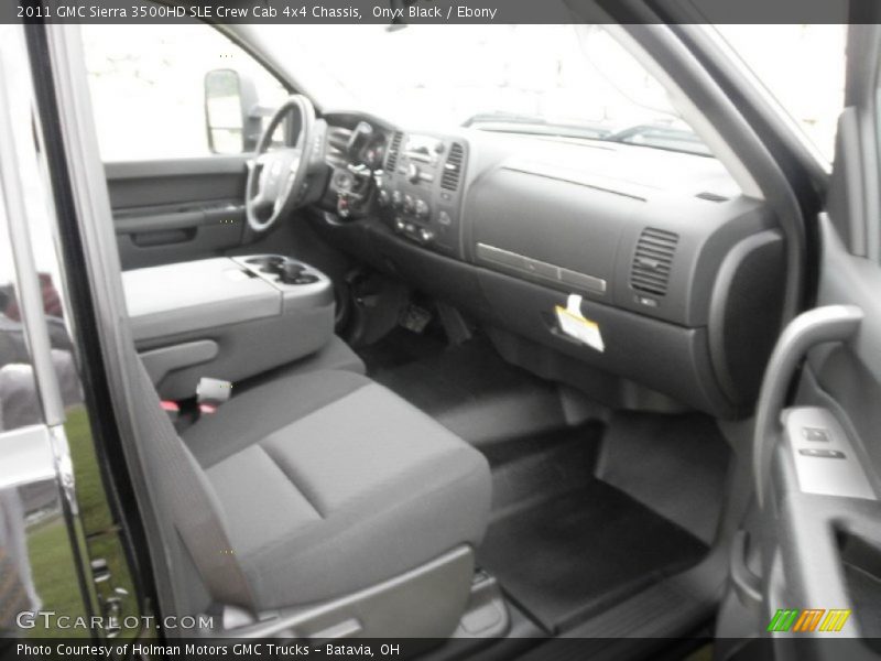 Onyx Black / Ebony 2011 GMC Sierra 3500HD SLE Crew Cab 4x4 Chassis