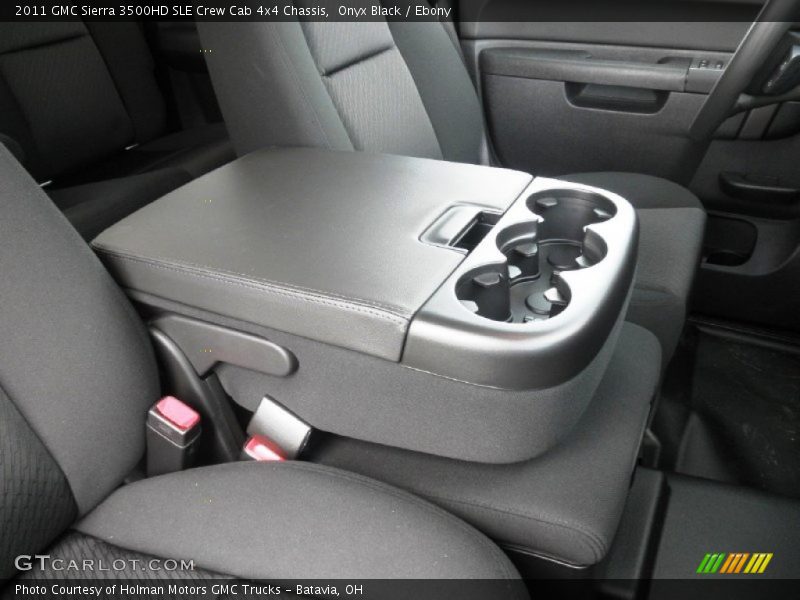 Onyx Black / Ebony 2011 GMC Sierra 3500HD SLE Crew Cab 4x4 Chassis