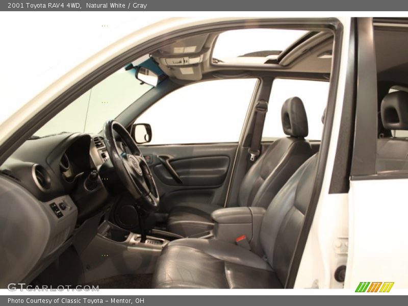 Natural White / Gray 2001 Toyota RAV4 4WD