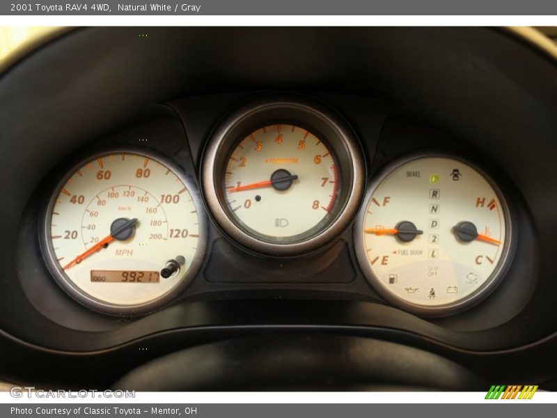 Natural White / Gray 2001 Toyota RAV4 4WD