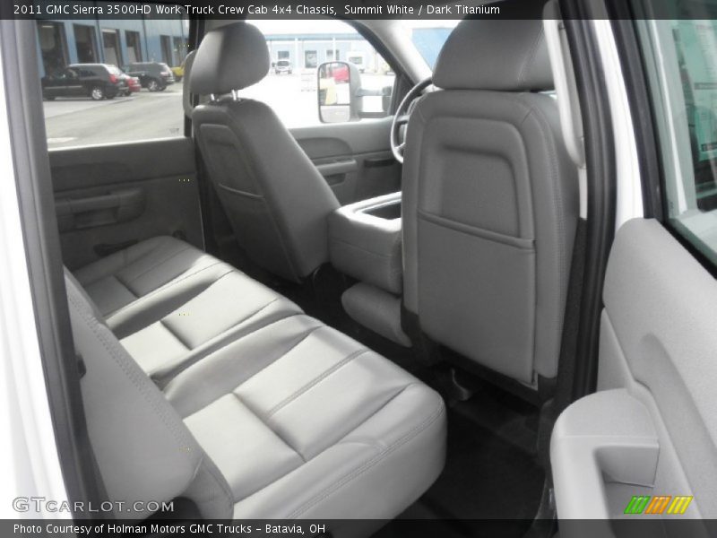 Summit White / Dark Titanium 2011 GMC Sierra 3500HD Work Truck Crew Cab 4x4 Chassis