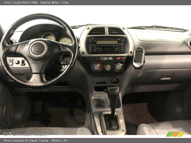 Natural White / Gray 2001 Toyota RAV4 4WD